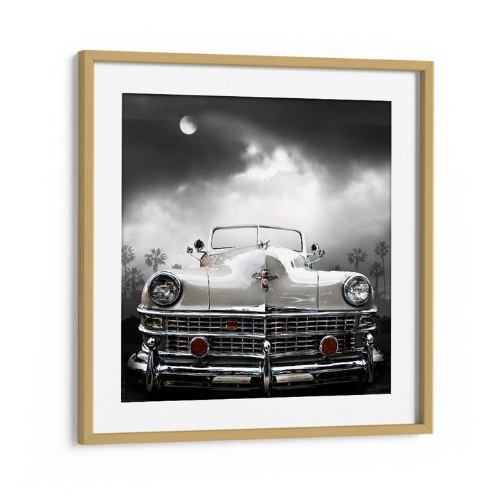 pop art painting - WHITE CHRYSLER by Asianmonk