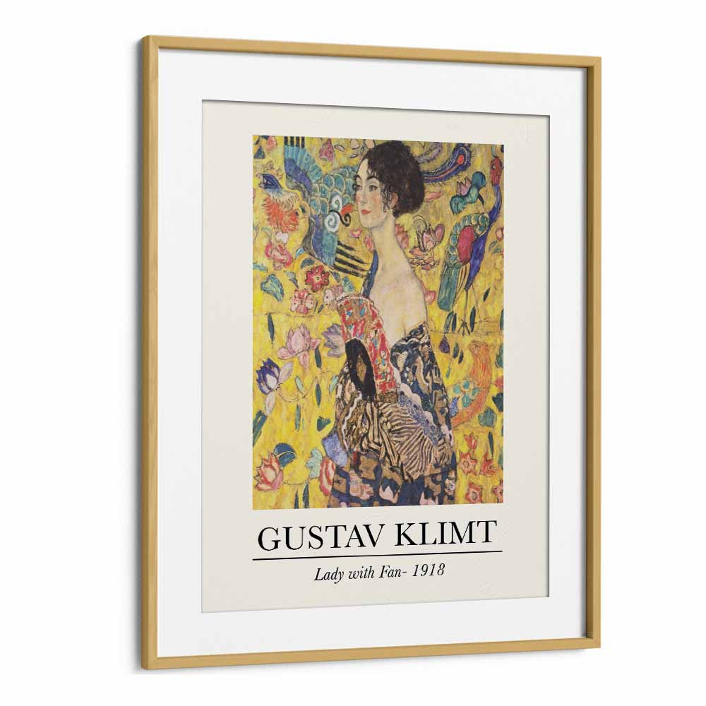 gustav klimt painting - GUSTAV KLIMT'S LADY WITH FAN - 1918 by Asianmonk