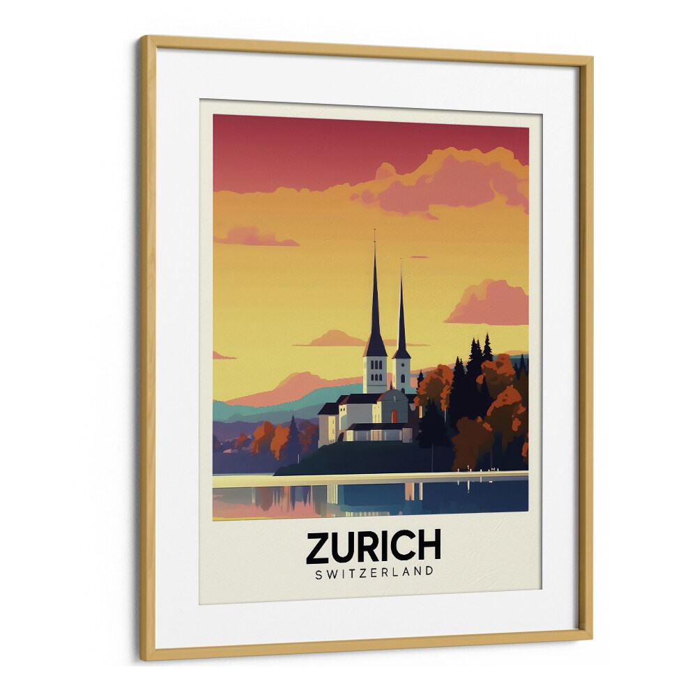 TRAVEL ART painting - ZURICH - SWITZERLAND by Asianmonk