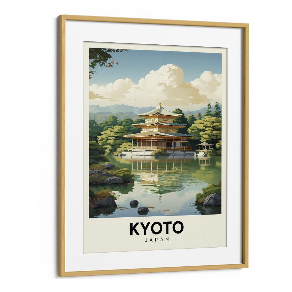 TRAVEL ART painting - SERENE SAKURA: A KYOTO REVERIE – TRAVEL ARTWORK by Asianmonk