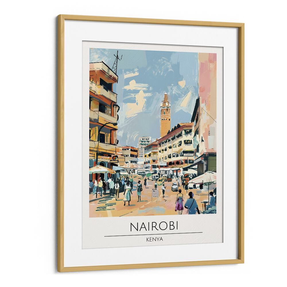 TRAVEL ART painting - NAIROBI - KENYA TRAVEL ART by Asianmonk