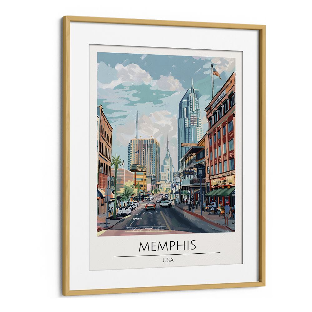 TRAVEL ART painting - MEMPHIS - USA TRAVEL ART by Asianmonk