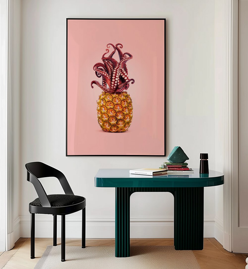 octopus pineapple kitchen posters kitchen art prints Artwork I placed on a wall