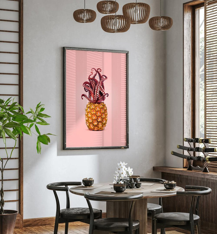 octopus pineapple kitchen posters kitchen art prints Artwork II placed on a wall