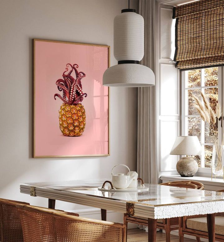 octopus pineapple kitchen posters kitchen art prints Artwork III placed on a wall