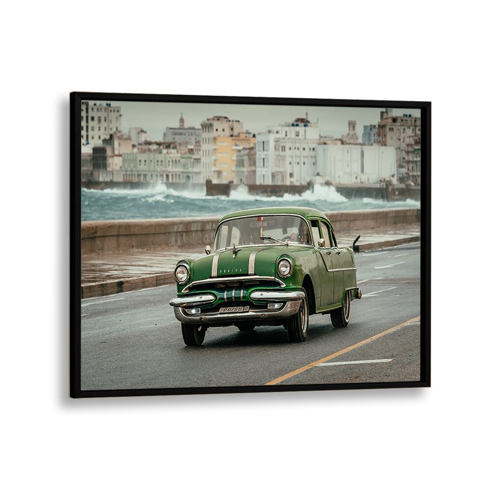 old car car poster in Black Plain Frame