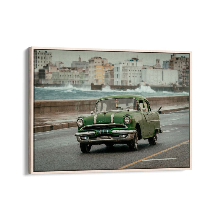 old car car poster in Oak Wood Floater Frame