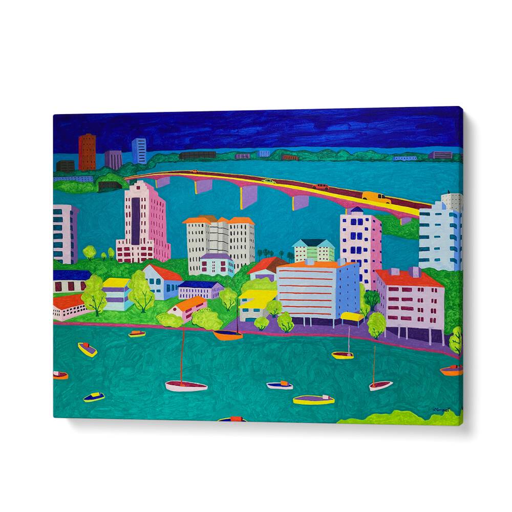 on the way to st armands landscape art prints in Gallery Wrap