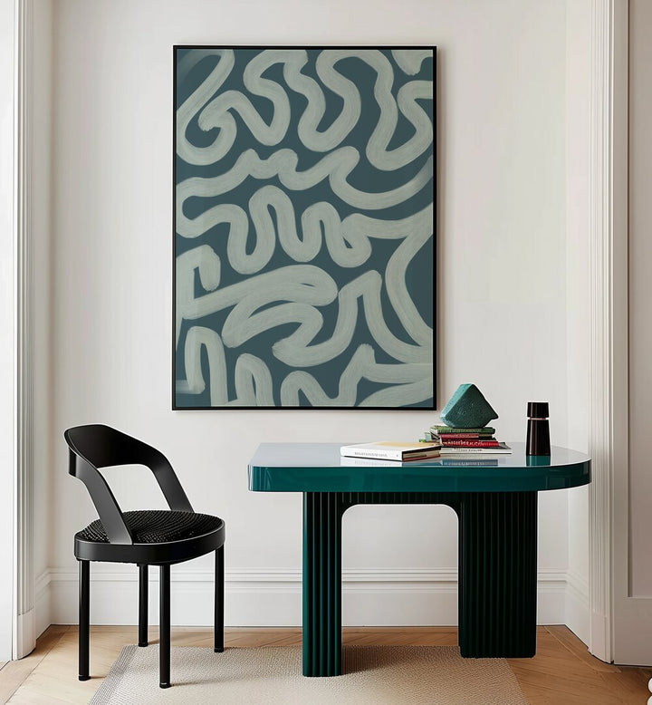 ornare by yopie studio abstract art paintings Artwork II placed on a wall