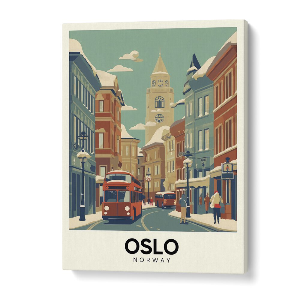 oslo-norway I travel posters in Gallery Wrap