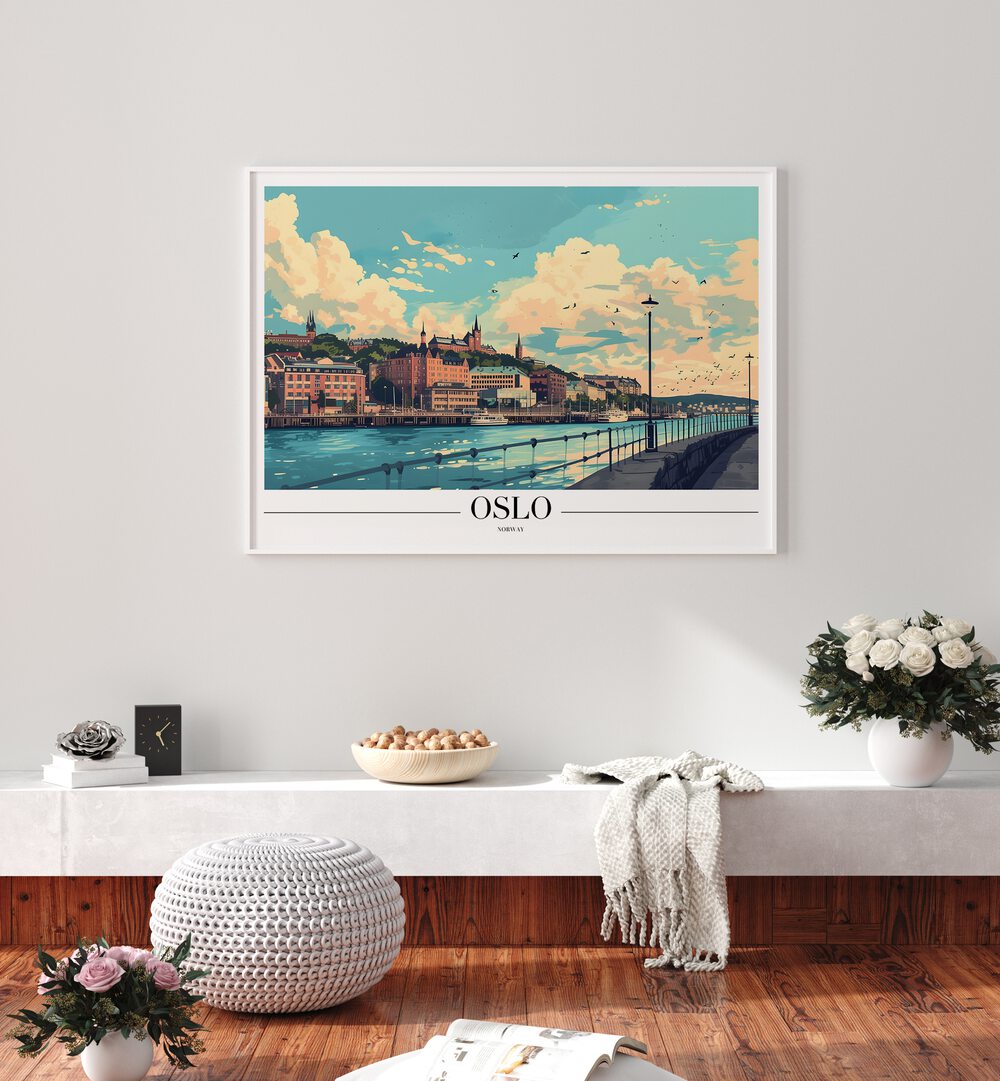 oslo-norway II travel posters Artwork I placed on a Wall 