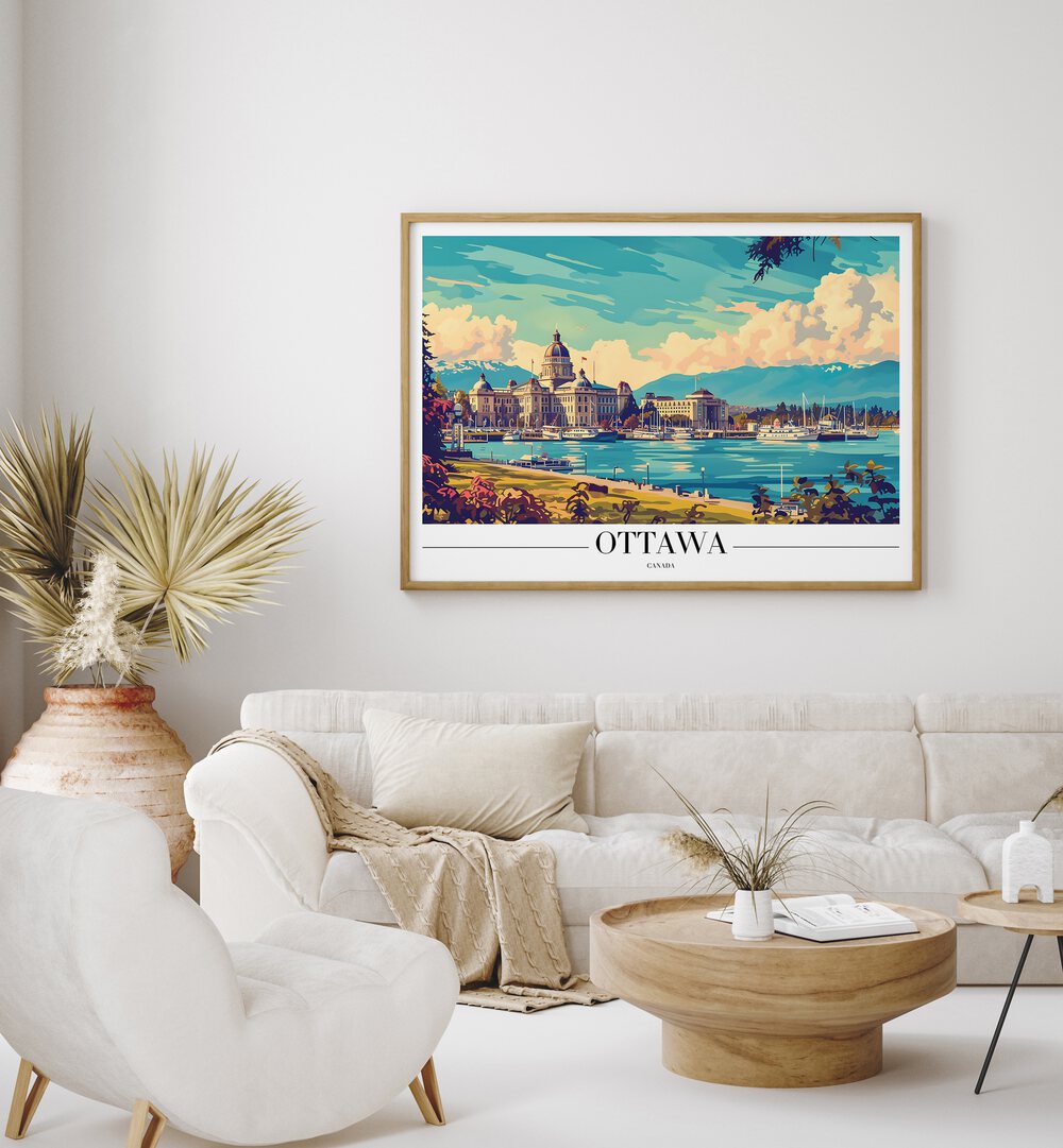 ottawa-canada II travel posters Artwork II placed on a Wall 