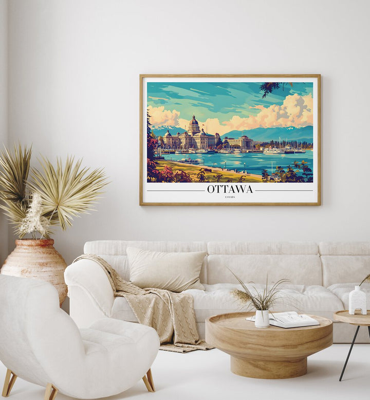 ottawa-canada II travel posters Artwork II placed on a Wall 