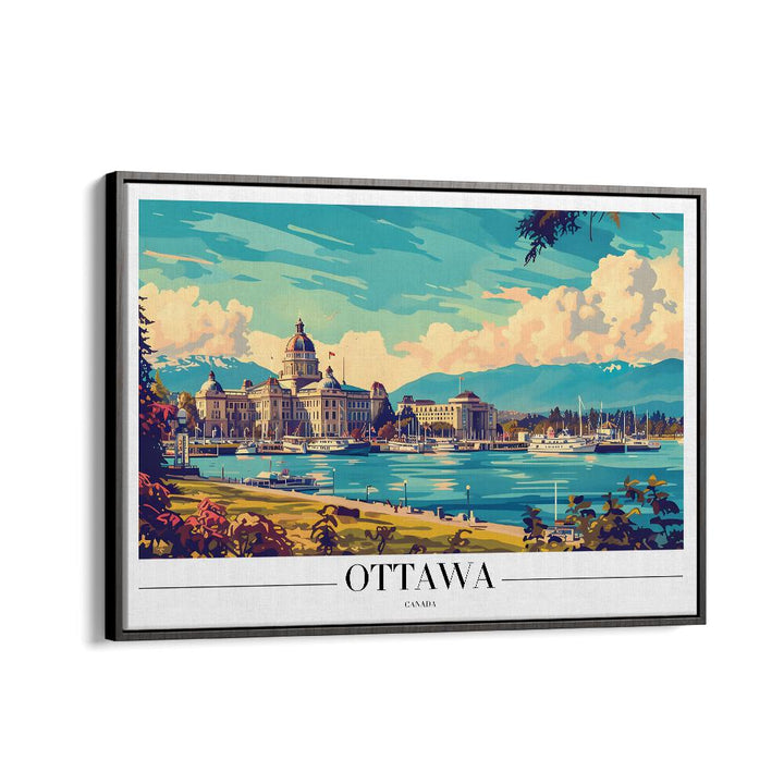 ottawa-canada II travel posters in Black Floater Frame