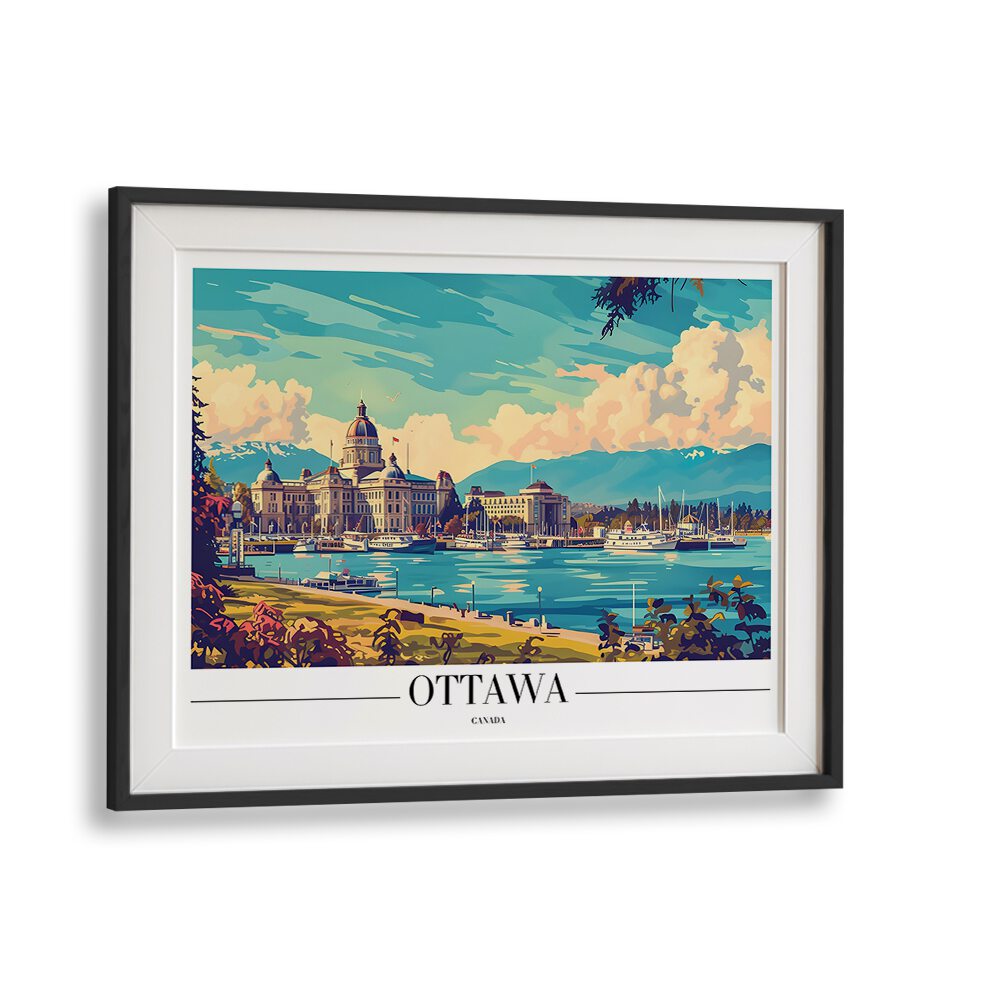 ottawa-canada II travel posters in Black Frame With Mount