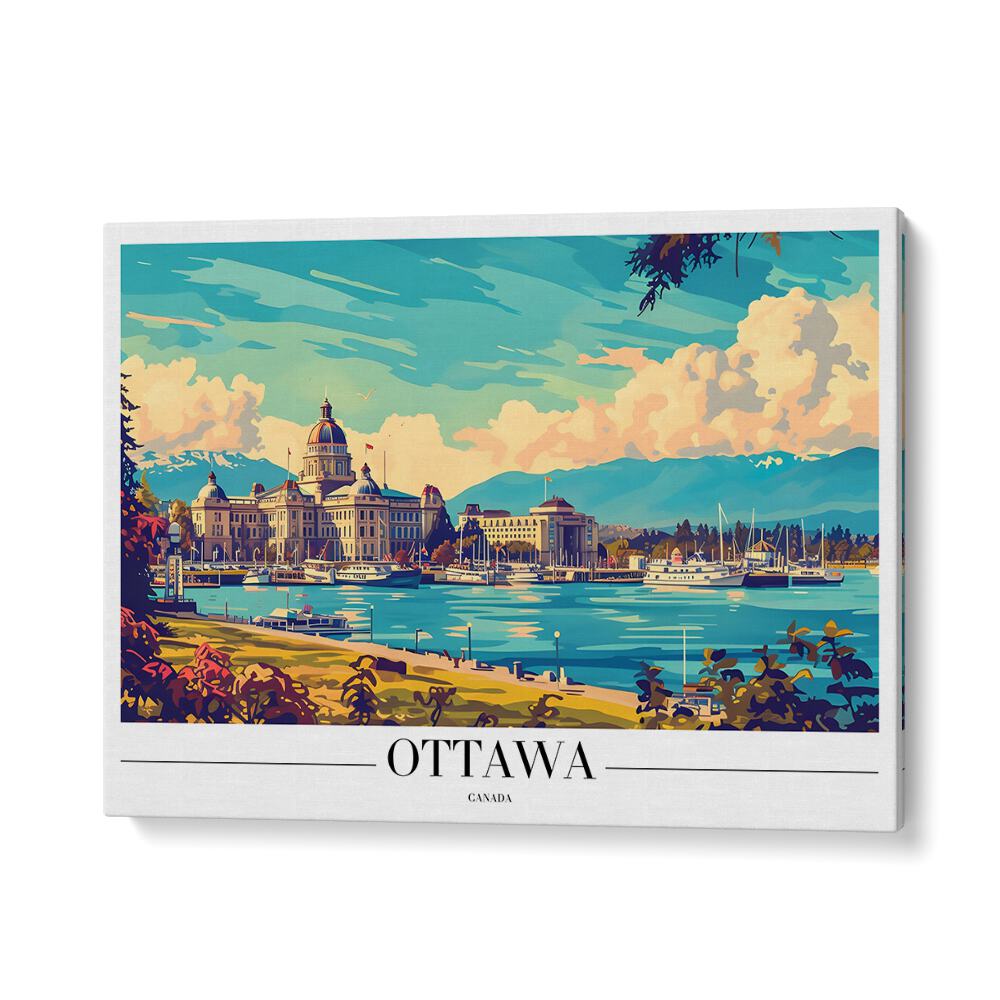 ottawa-canada II travel posters in Gallery Wrap