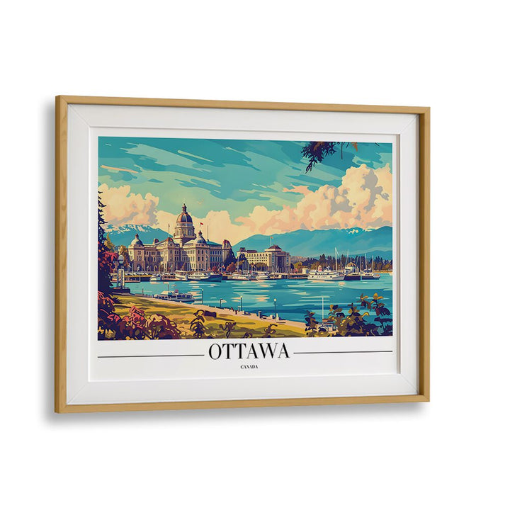 ottawa-canada II travel posters in Oak Wood Frame With Mount