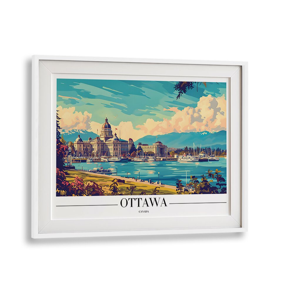 ottawa-canada II travel posters in White Frame With Mount