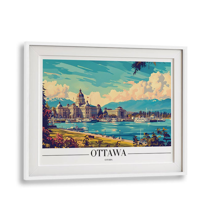 ottawa-canada II travel posters in White Frame With Mount