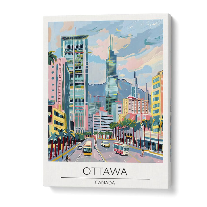 ottawa-canada travel posters in Gallery Wrap