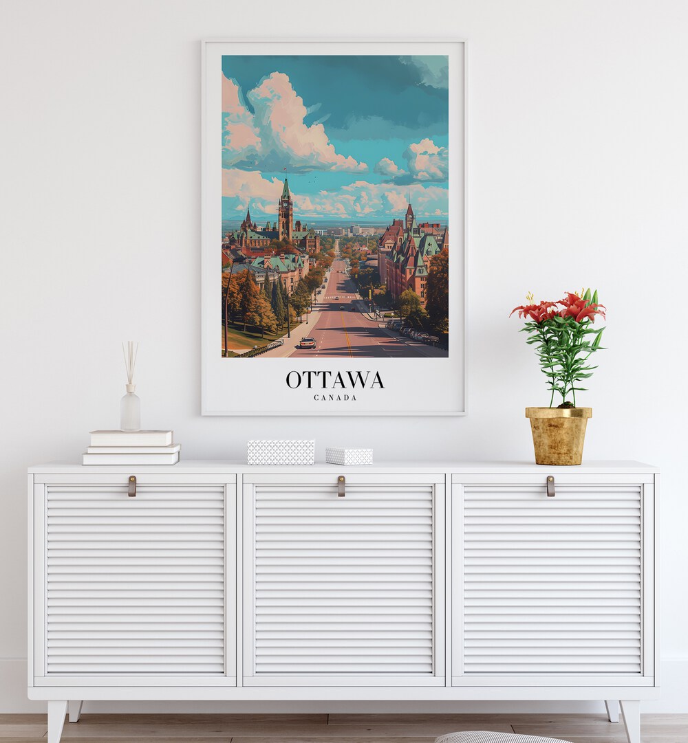 ottawa capital city-canada I travel posters Artwork I placed on a Wall 