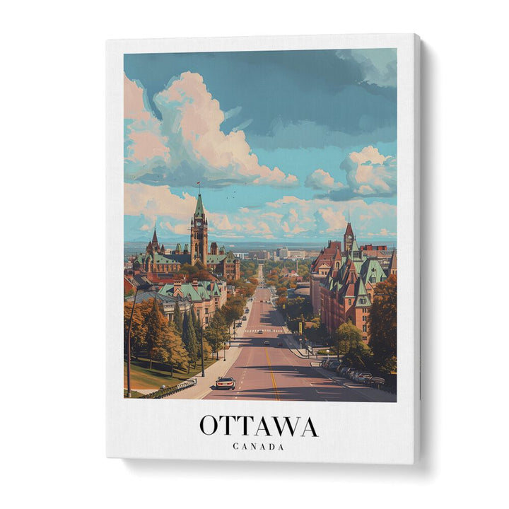 ottawa capital city-canada I travel posters in Gallery Wrap