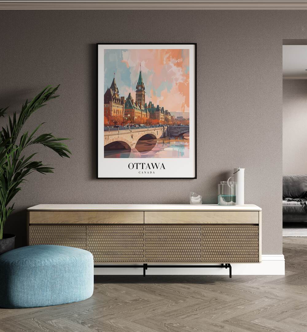 ottawa capital city-canada II travel posters Artwork I placed on a Wall 