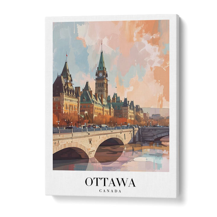 ottawa capital city-canada II travel posters in Gallery Wrap