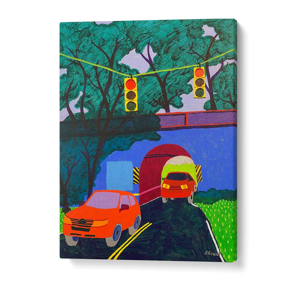 overpass landscape art prints in Gallery Wrap