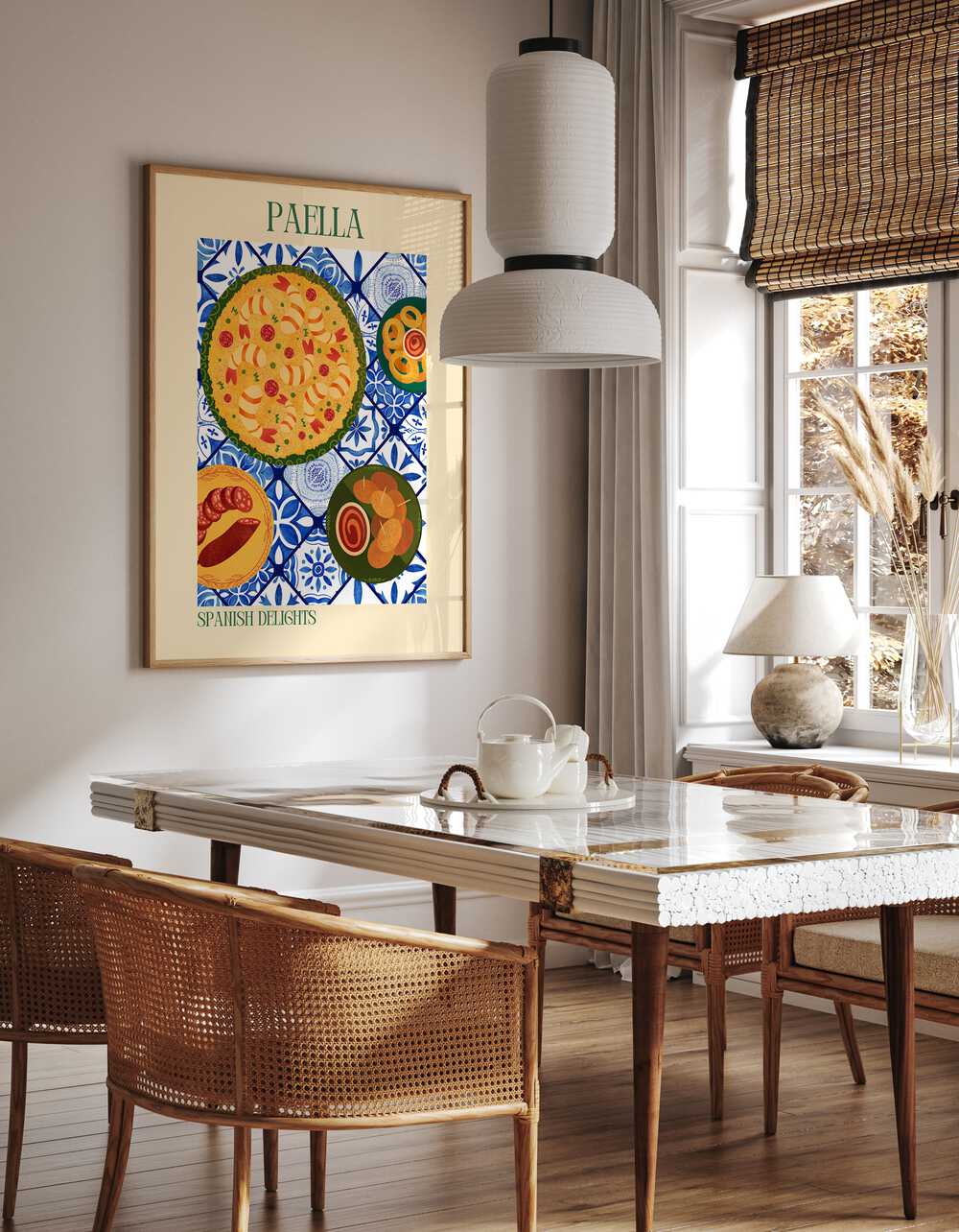 paella ii kitchen posters kitchen art prints Artwork II placed on a wall