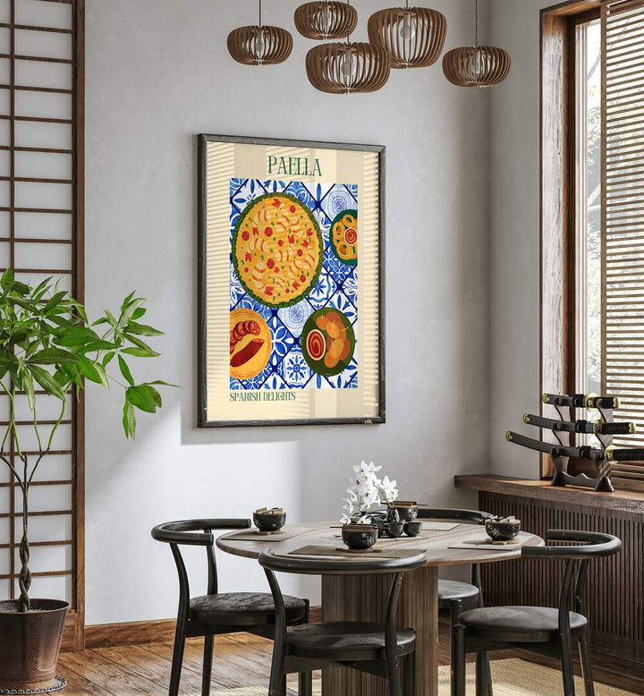 paella ii kitchen posters kitchen art prints Artwork IV placed on a wall