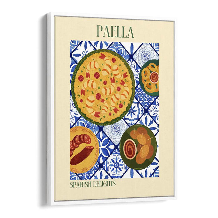 paella ii kitchen posters kitchen art prints in White Floater Frame