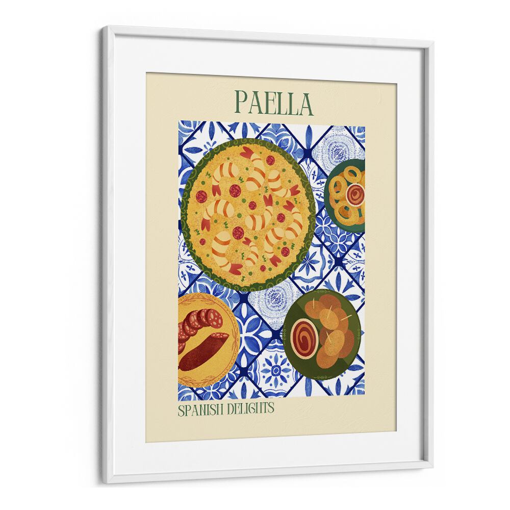 paella ii kitchen posters kitchen art prints in White Frame With Mount