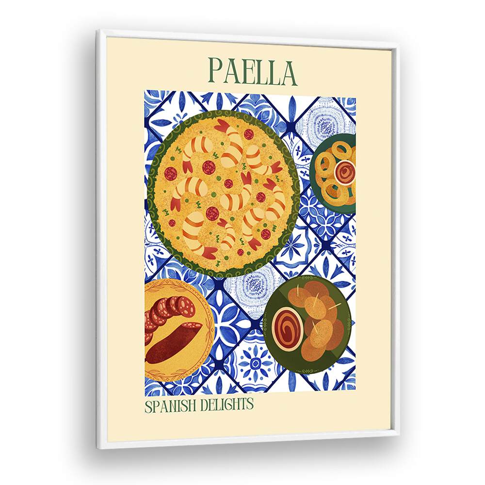 paella ii kitchen posters kitchen art prints in White Plain Frame