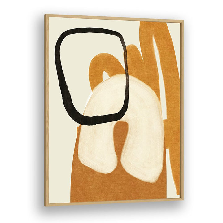 painted lines desatur ii kopie by ana rut bre abstract art abstract paintings in Oak Wood Plain Frame