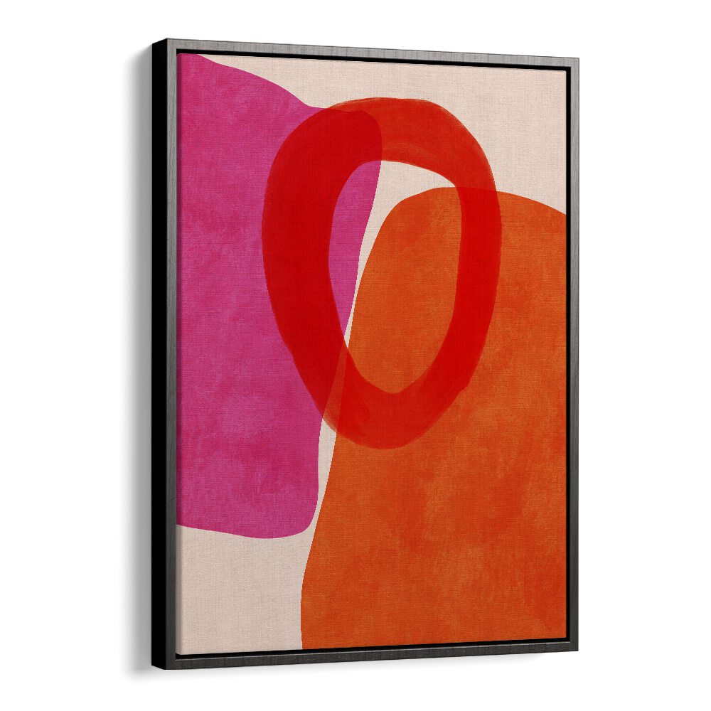 painted lines v kopie by ana rut bre abstract art abstract paintings in Black Floater Frame