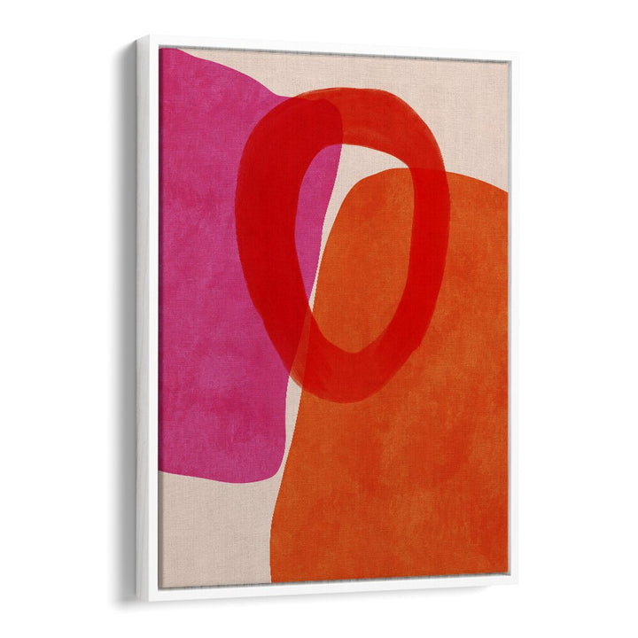 painted lines v kopie by ana rut bre abstract art abstract paintings in White Floater Frame