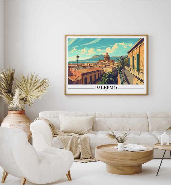 palermo-italy travel posters Artwork I placed on a Wall 