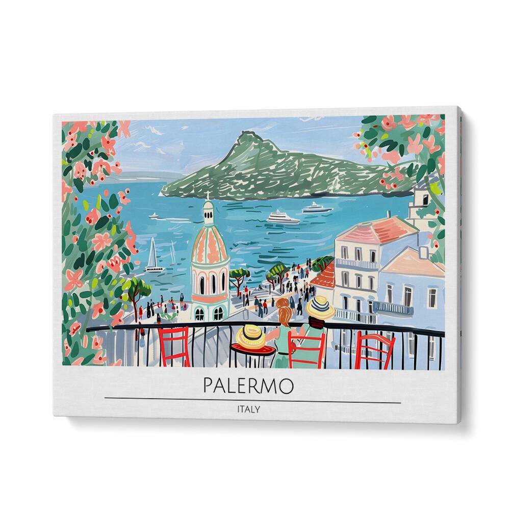 palmero city-italy travel posters in Gallery Wrap