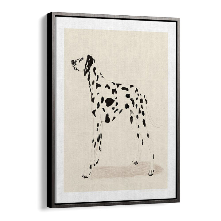  pandc dalmation wildlife paintings in Black Floater Frame