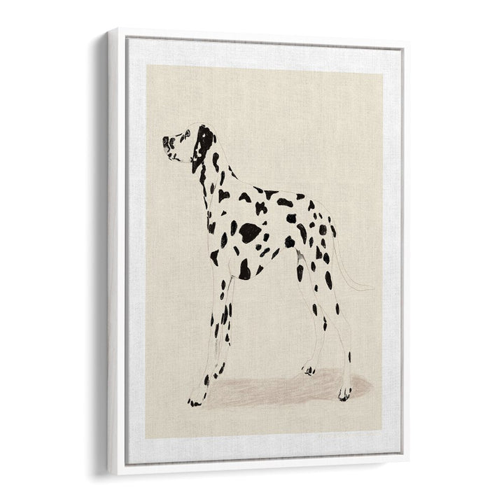  pandc dalmation wildlife paintings in White Floater Frame