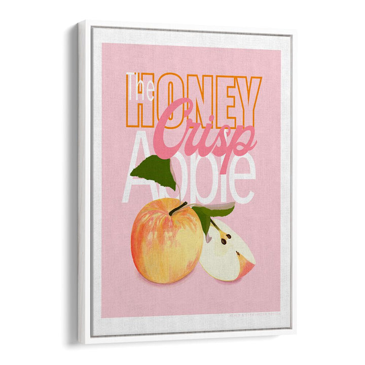 pandc honey crisp apple kitchen posters in White Floater Frame