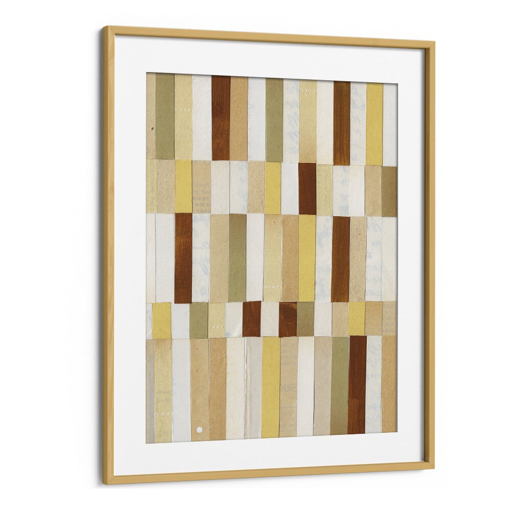 paper fortress by alisa galitsyna geometric art prints geometric paintings in Oak Wood Frame With Mount