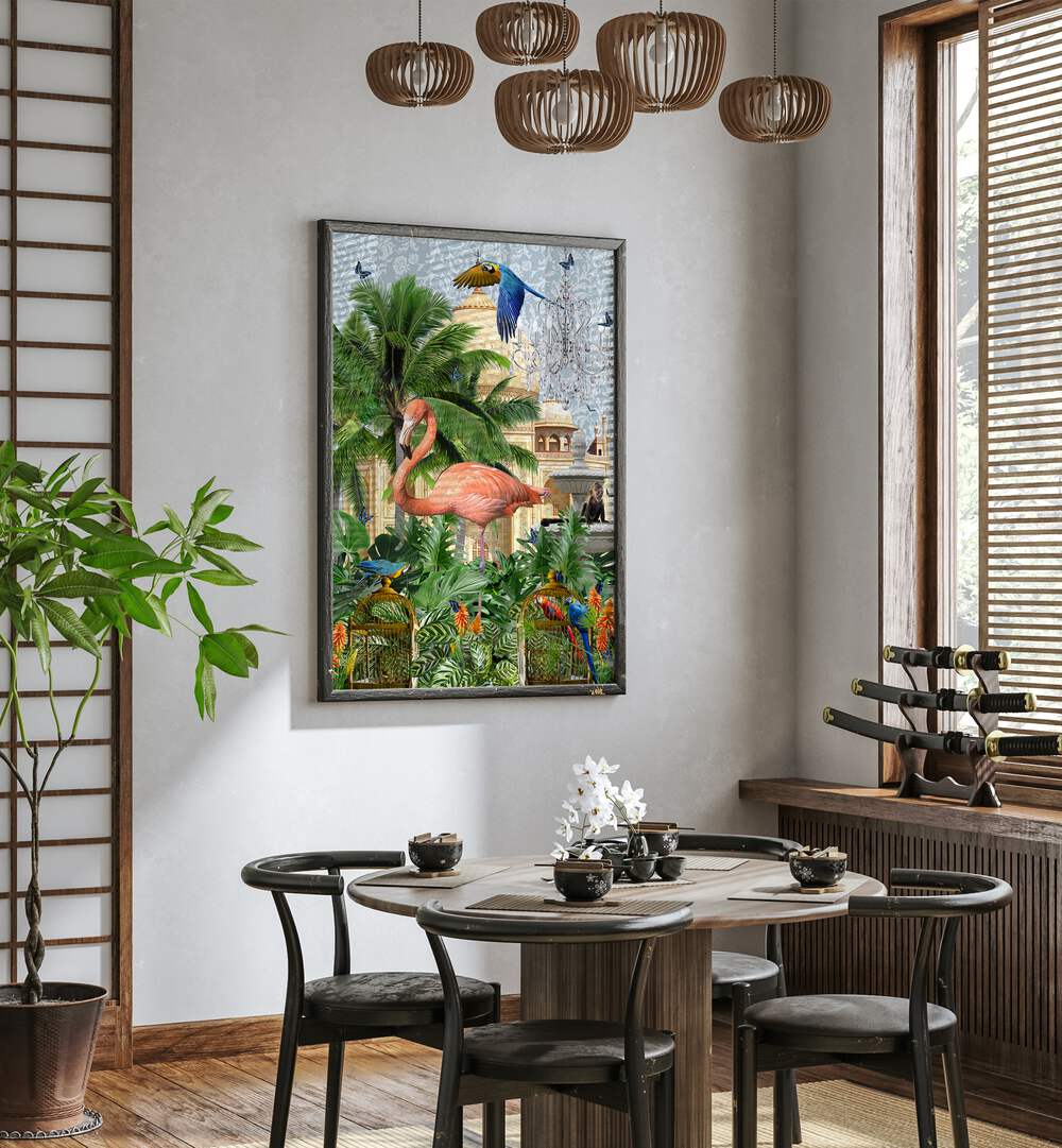 paradise by sue skellern wall art prints Artwork II placed on a wall