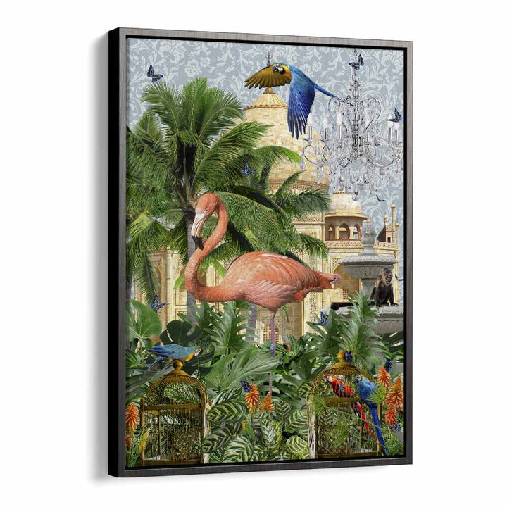 paradise by sue skellern wall art prints in Black Floater Frame