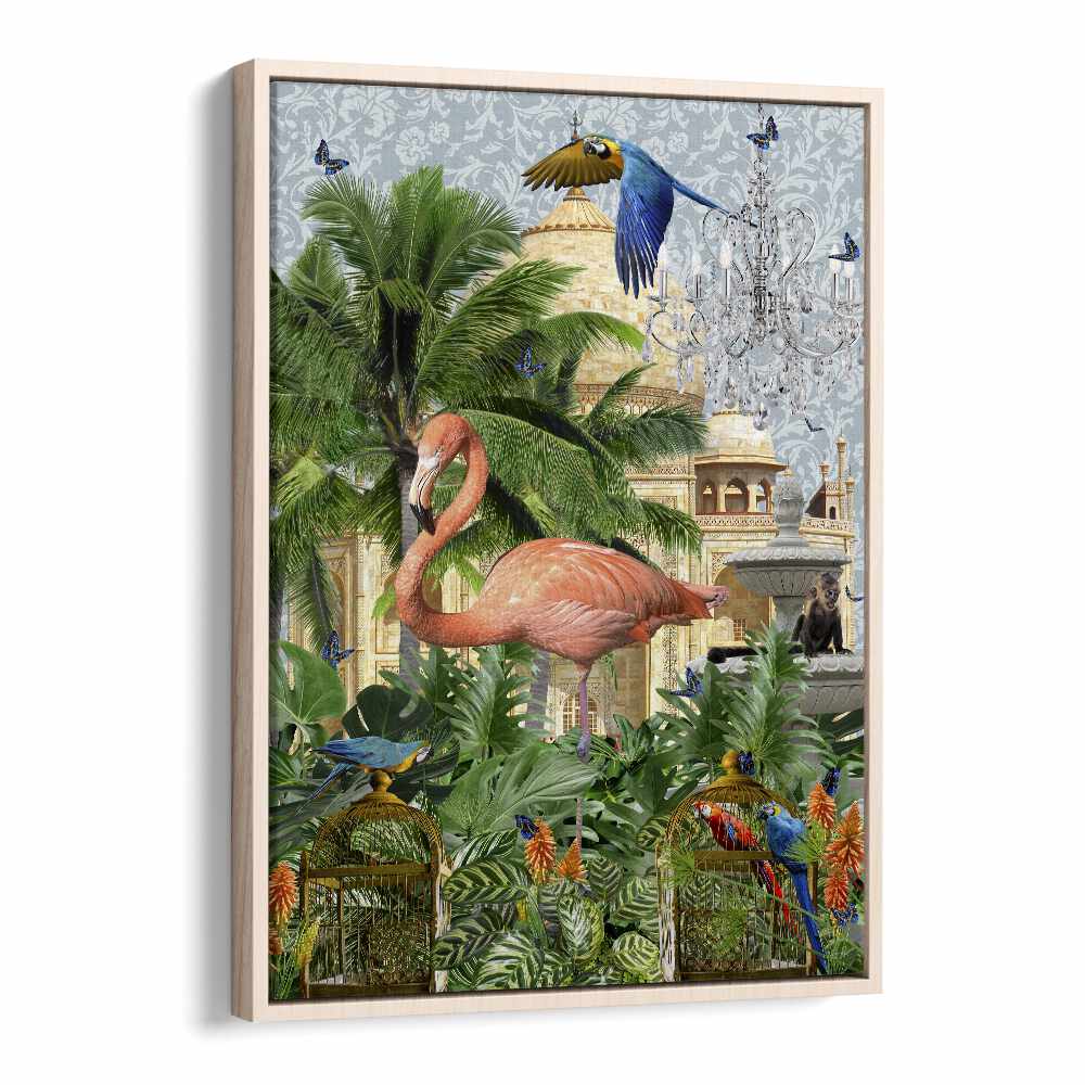 paradise by sue skellern wall art prints in Oak Wood Floater Frame