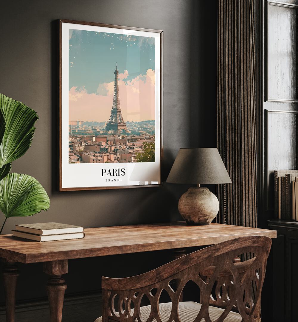 paris-france II travel posters Artwork II placed on a Wall 