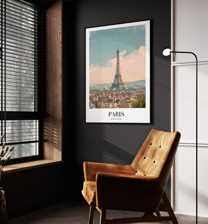 paris-france II travel posters Artwork III placed on a Wall 