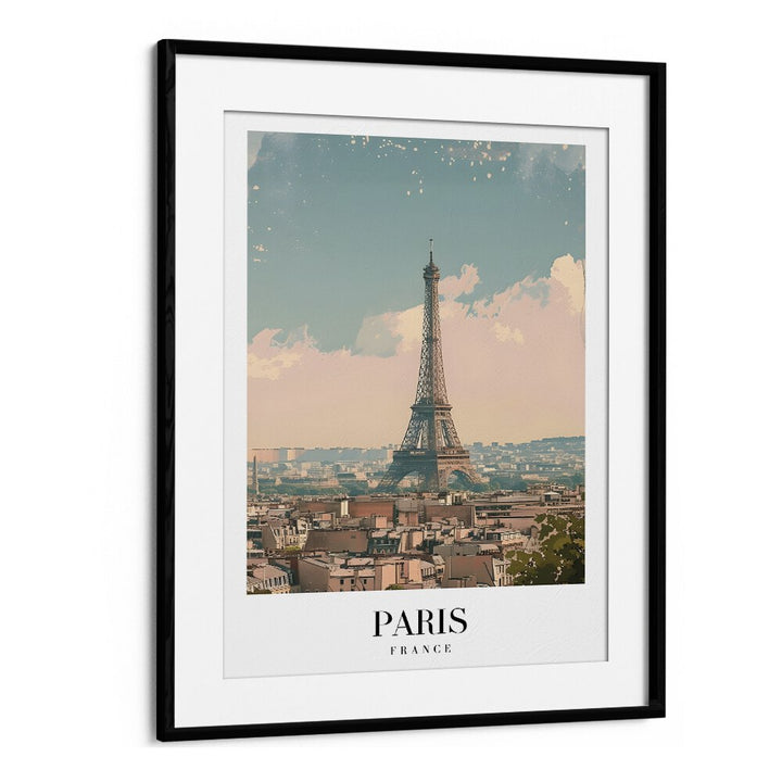 paris-france II travel posters in Black Frame With Mount