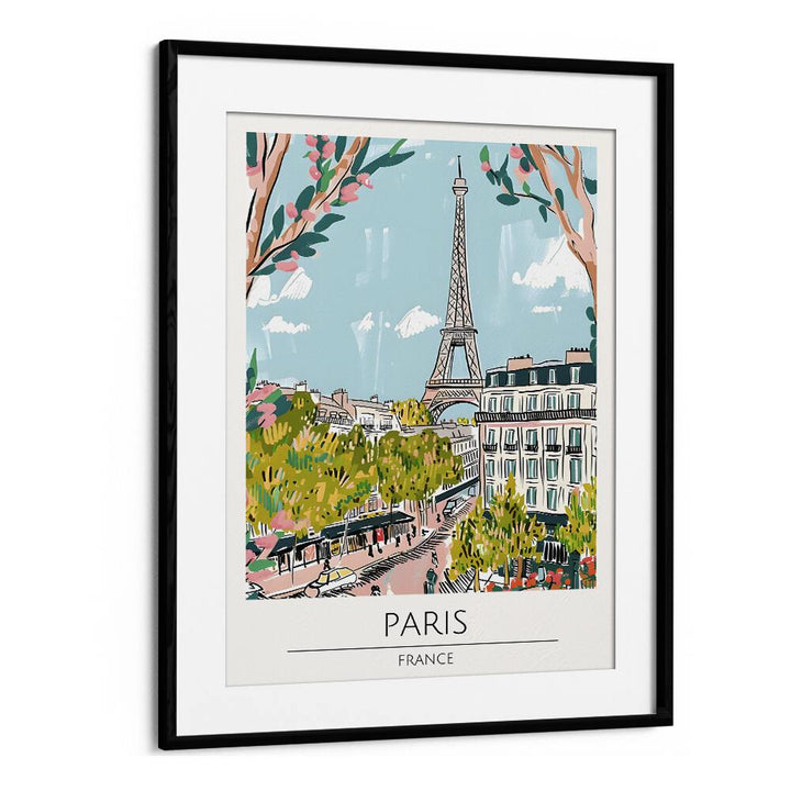 paris-france travel posters in Black Frame With Mount